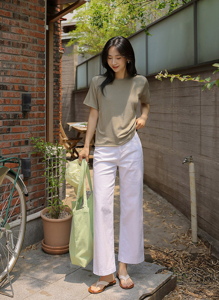 RONDA ストレートフィットウールパンツ/BAU by Bride And You サテン裏毛パンツ パンツ レディース ボトムス 送料無料・再再販