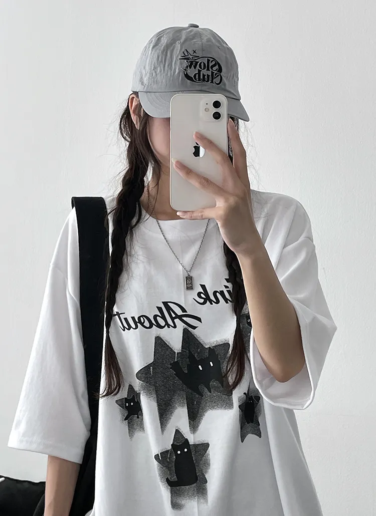 スターキャッツ半袖Tシャツ | hijjoo | 詳細画像1