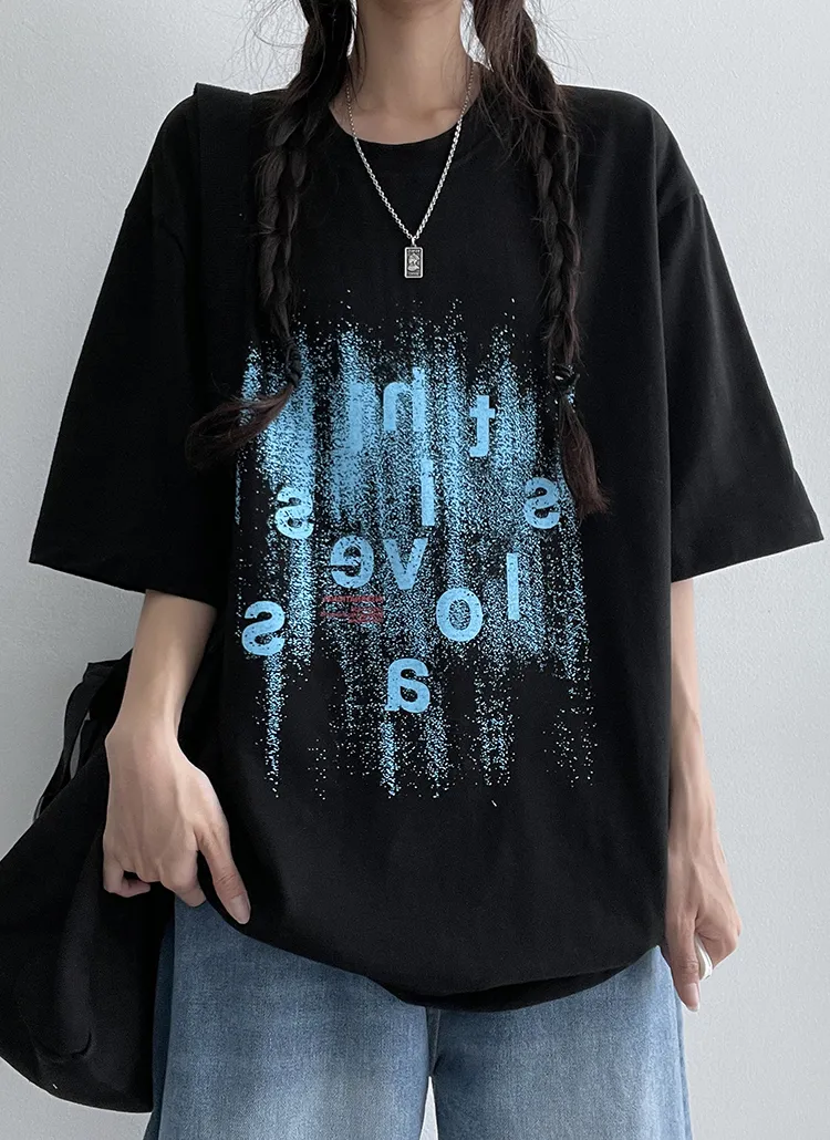 アルファベット半袖Tシャツ | hijjoo | 詳細画像1