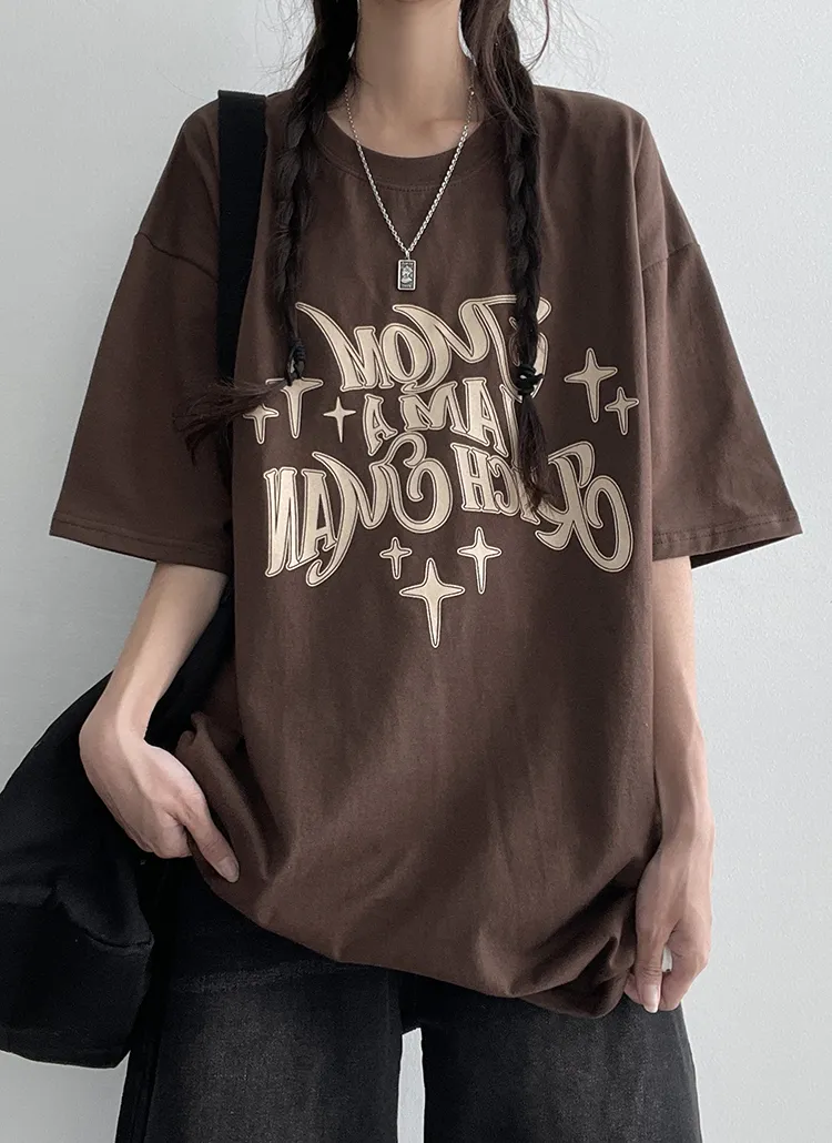 スターレタリング半袖Tシャツ | hijjoo | 詳細画像1