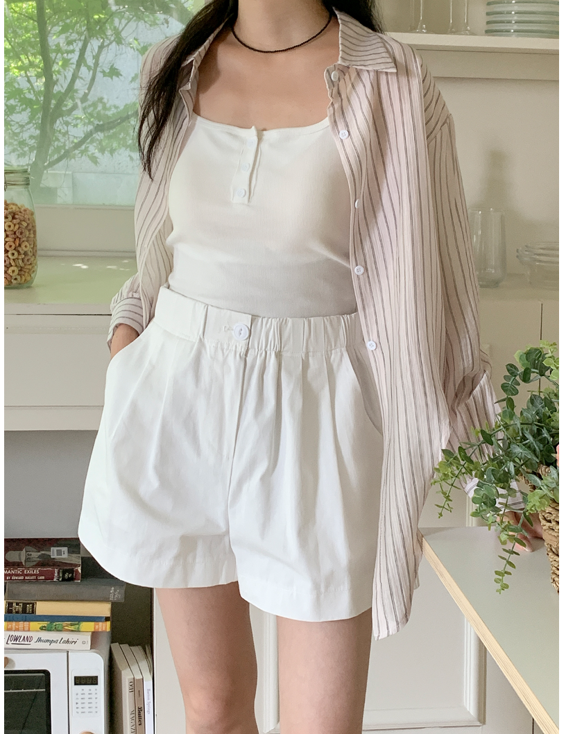 ウエストゴムボタンショートパンツ | 詳細画像6