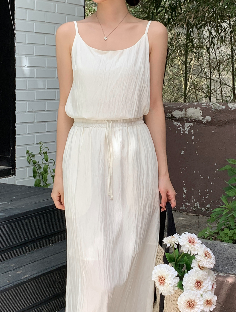 ナイロン混キャミソール&ドロストスカートSET | 詳細画像3