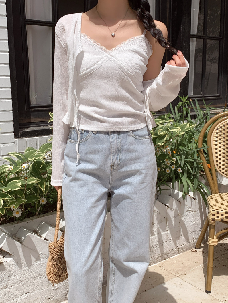 リンクルキャミソール&リボンカーディガンSET | 詳細画像7