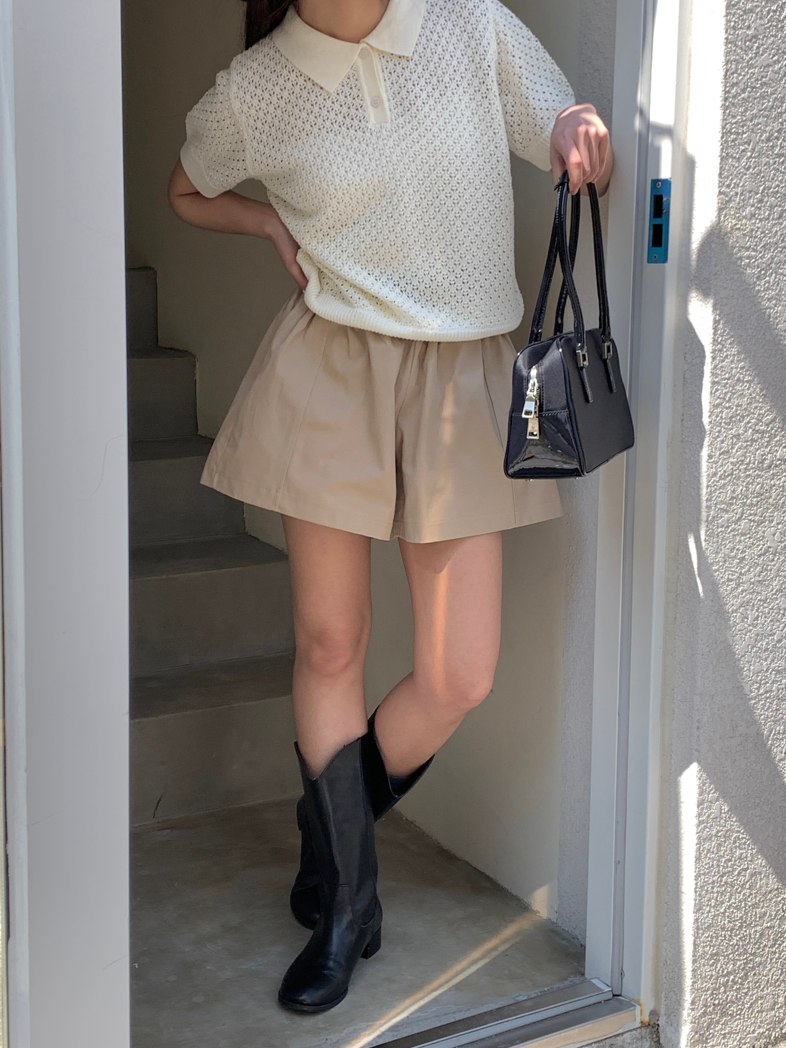 ウエストゴムラインワイドショートパンツ | 詳細画像5