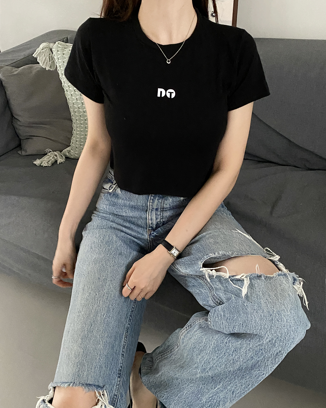 DTロゴクロップド半袖Tシャツ | 詳細画像12