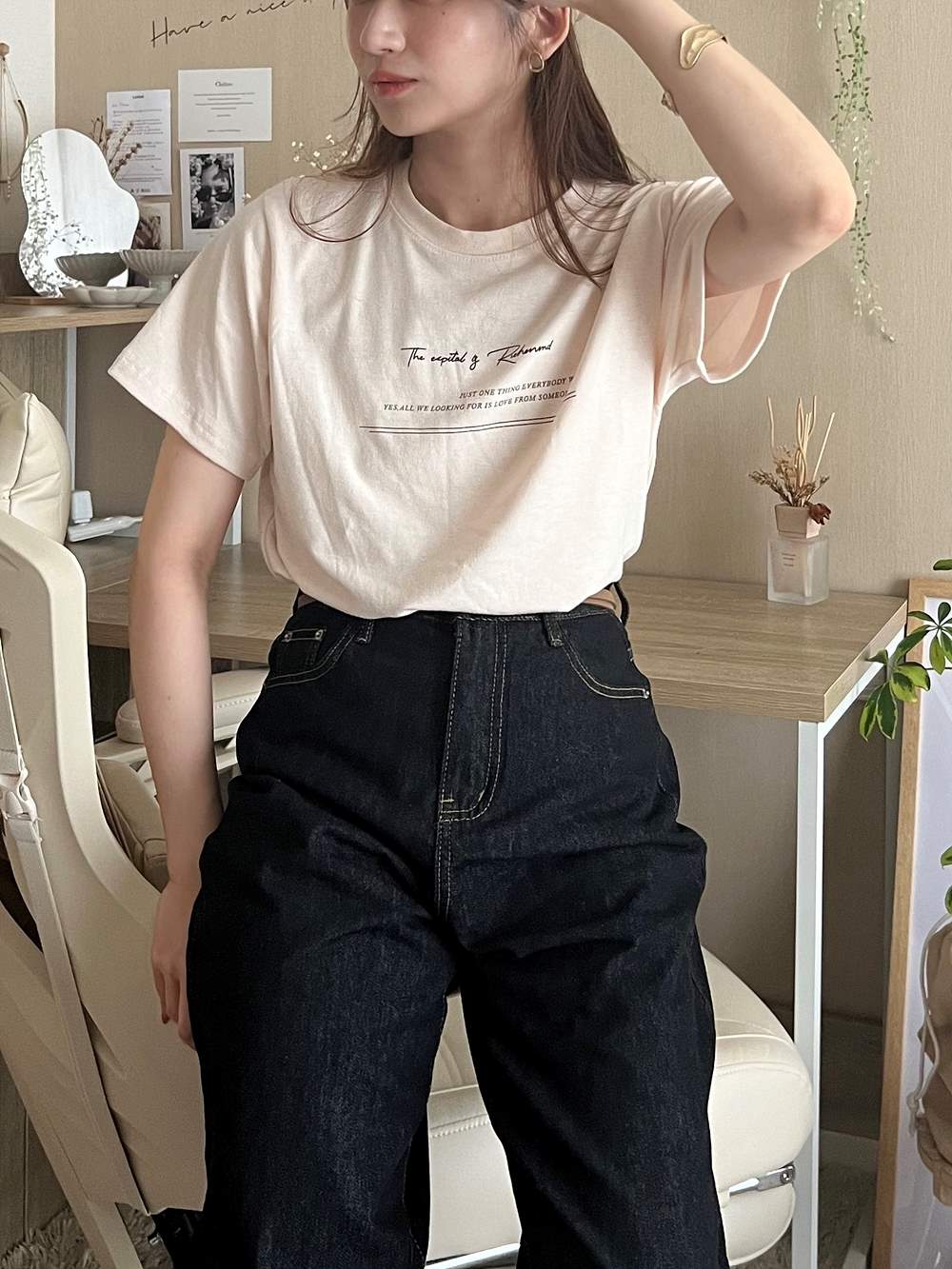 レタリング半袖Tシャツ | 詳細画像9