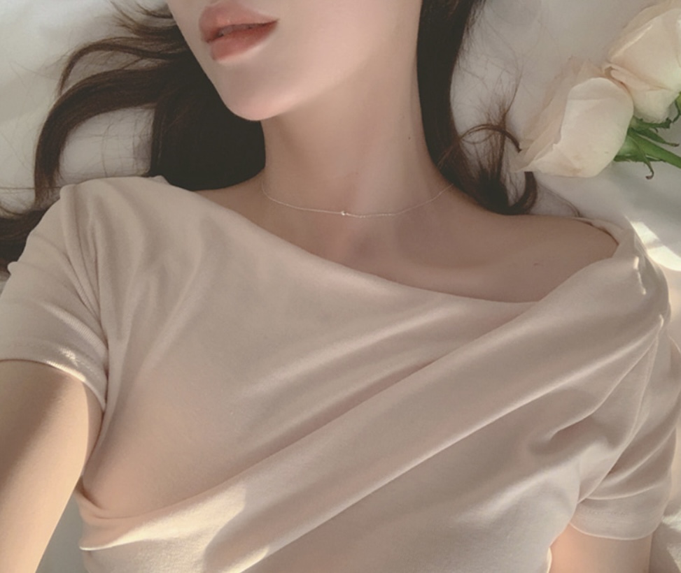 ドレープネックスリム半袖Tシャツ | 詳細画像30