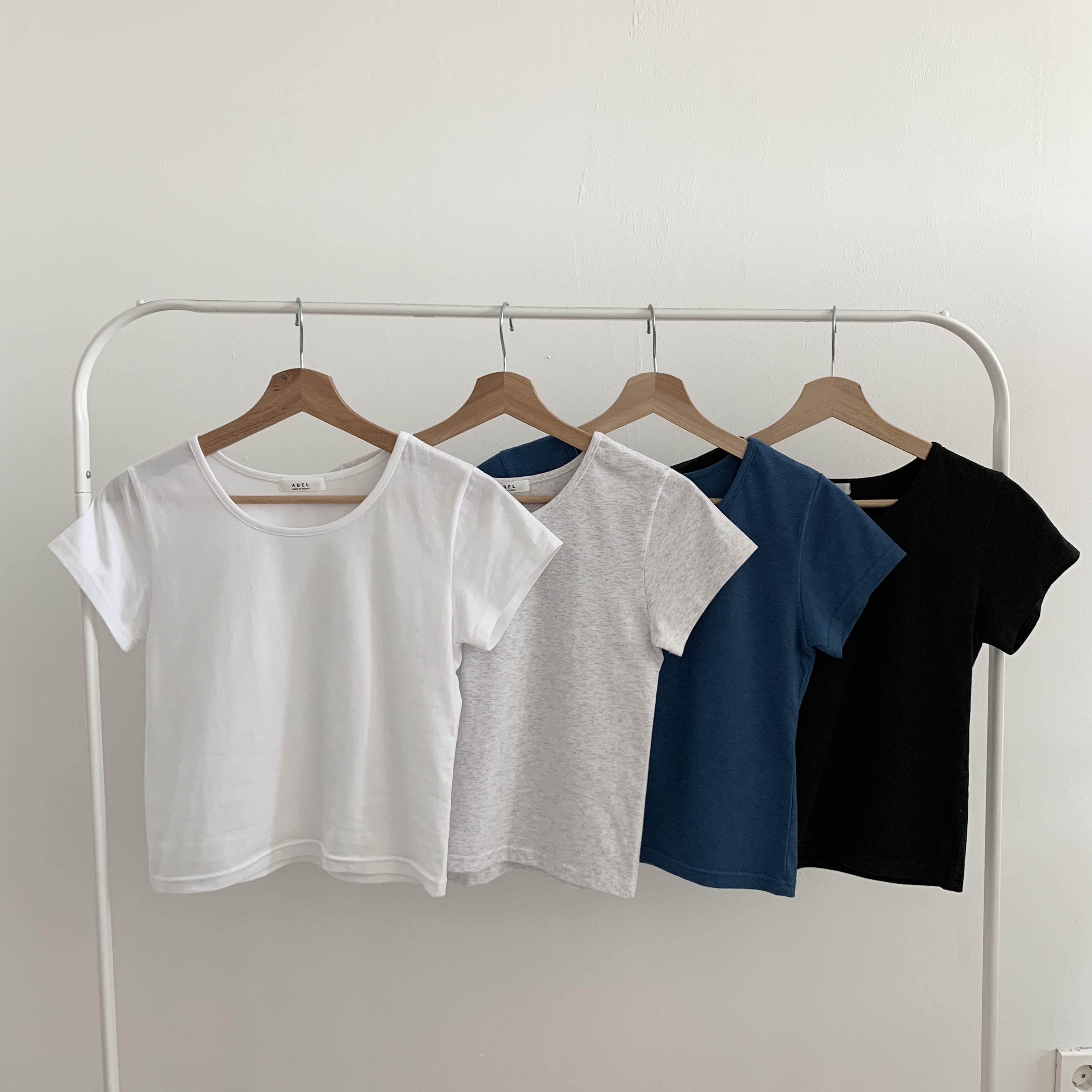 モダール混UネックショートスリーブTシャツ | 詳細画像10