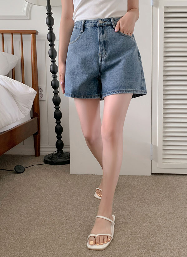 Aラインデニムショートパンツ | レディースファッション通販 - DHOLIC