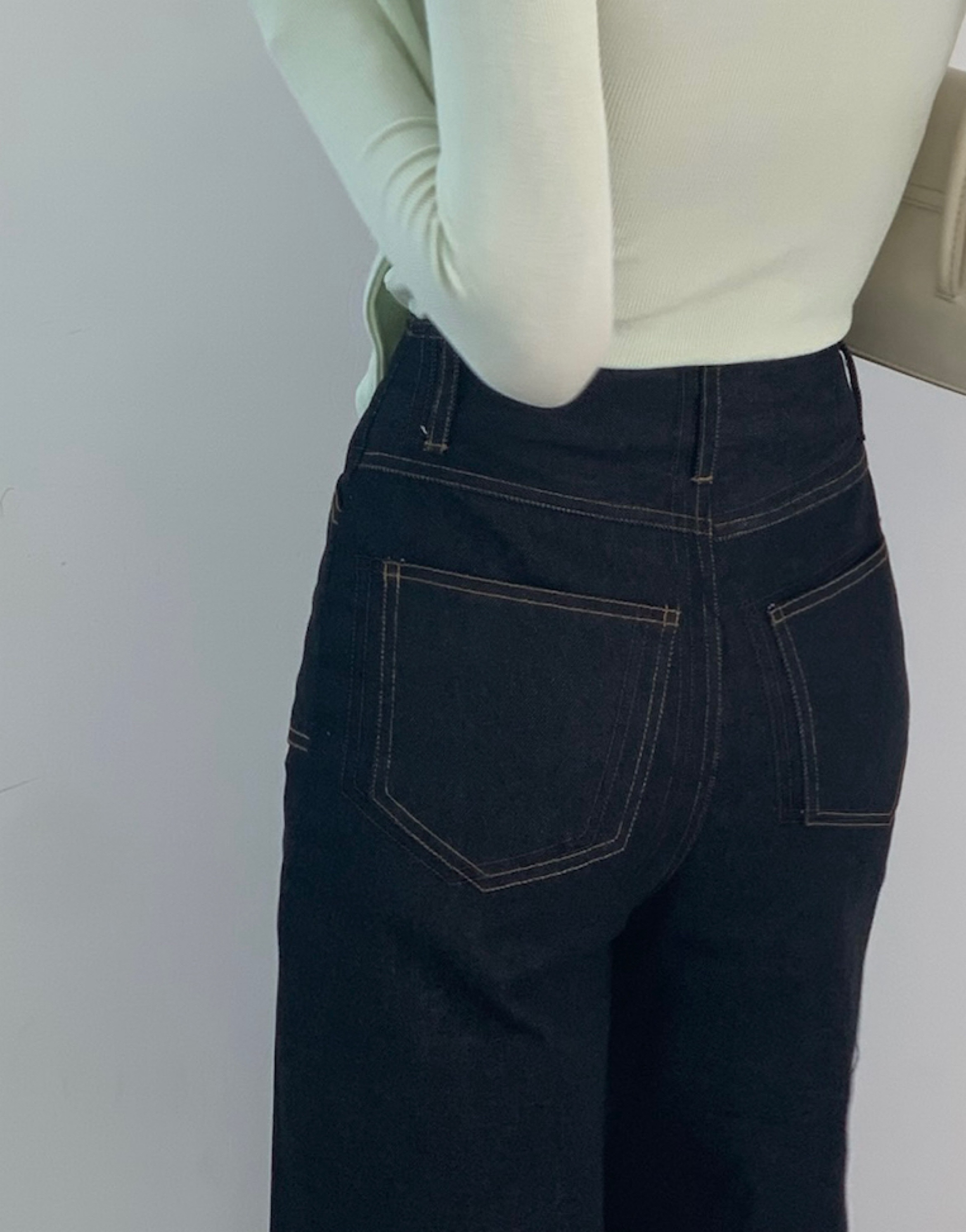 ステッチセンタープレスポケットフレアデニムパンツ | 詳細画像6
