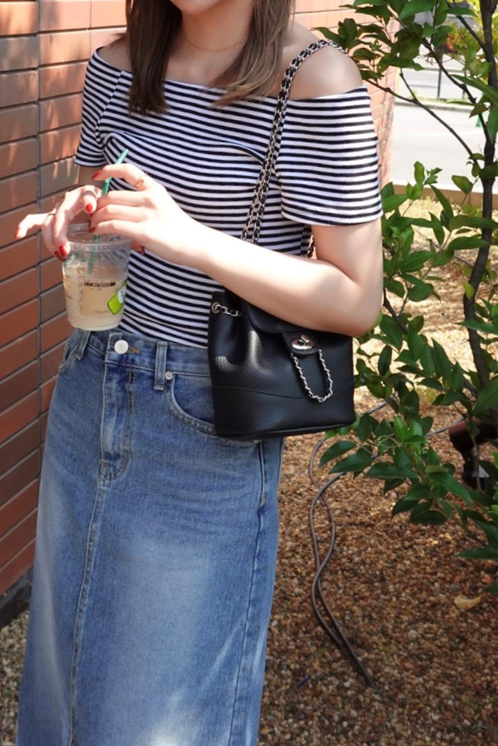 ボーダーオフショル半袖Tシャツ | 詳細画像7