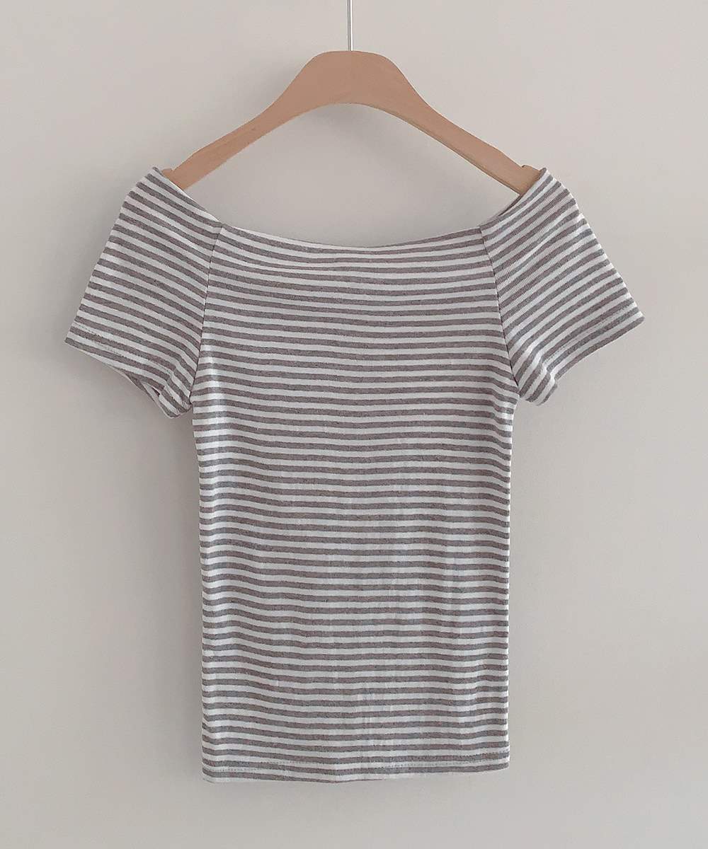 ボーダーオフショル半袖Tシャツ | 詳細画像15