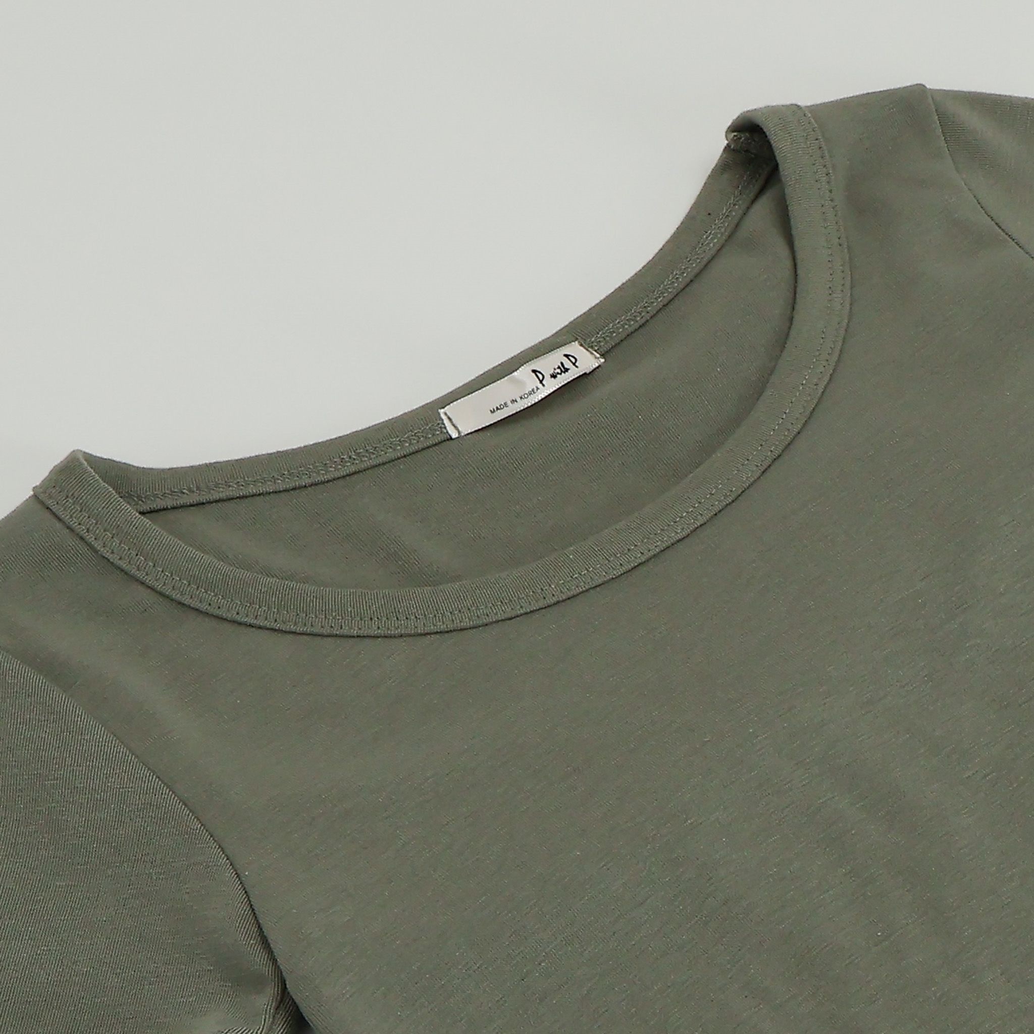 Uネッククロップドスリム半袖Tシャツ | 詳細画像15