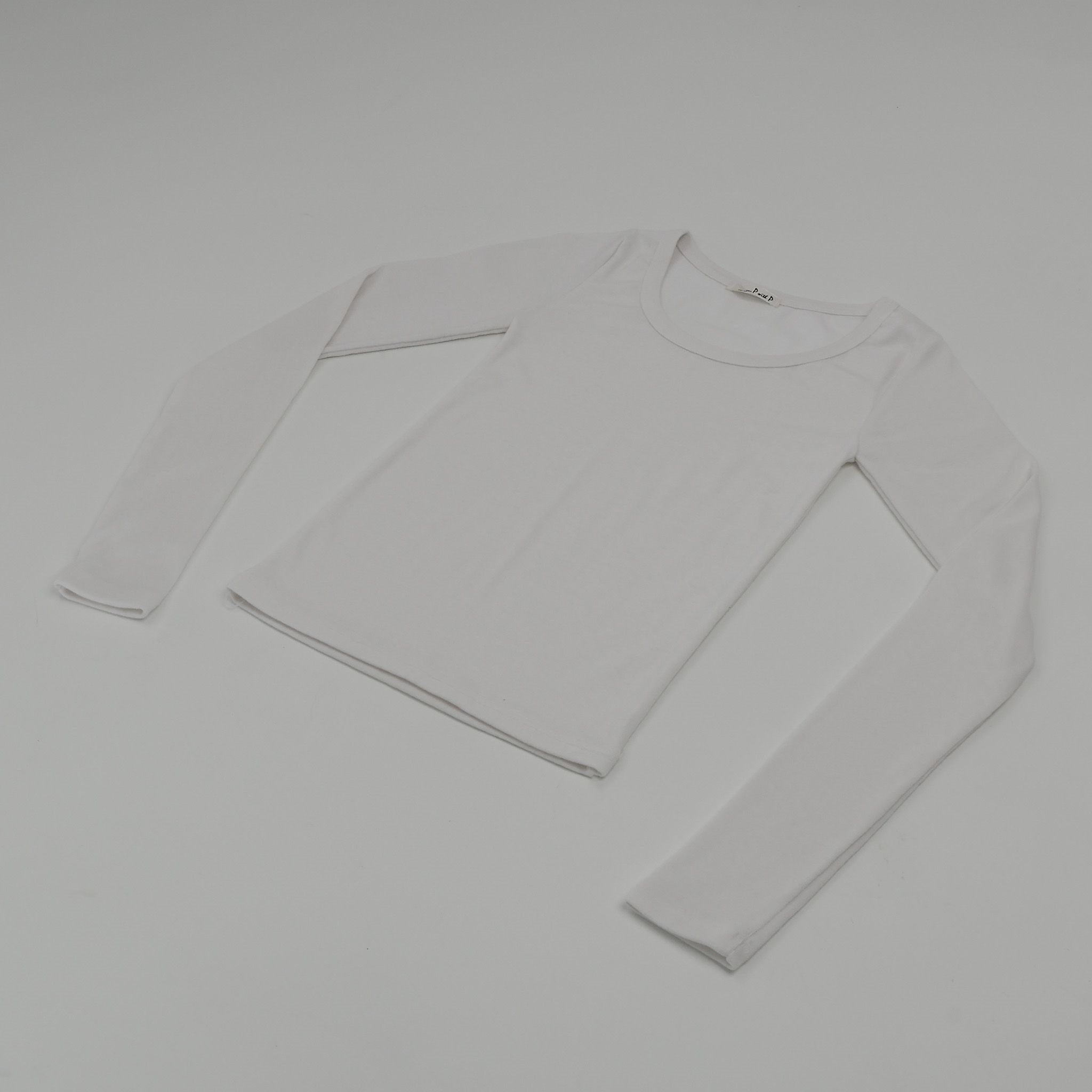 Uネッククロップドスリム長袖Tシャツ | 詳細画像19