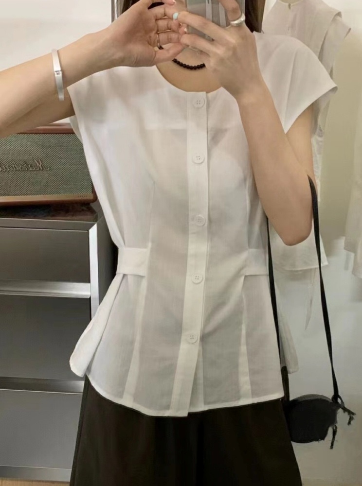 新品★ボッシュ【38】夏⭐️フレンチスリーブブラウス、白 定価18000円 楽天市場】フレンチスリーブ ブラウス（シャツ・ブラウス