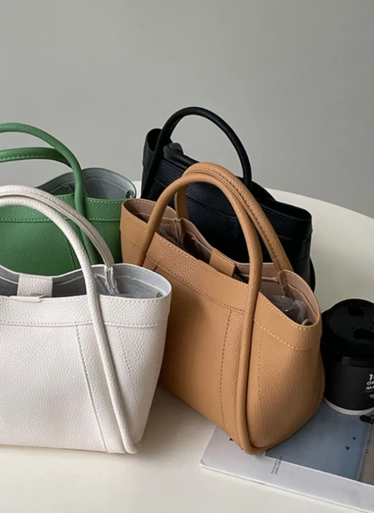 ポーチ付2WAY台形ステッチバッグ | 詳細画像1