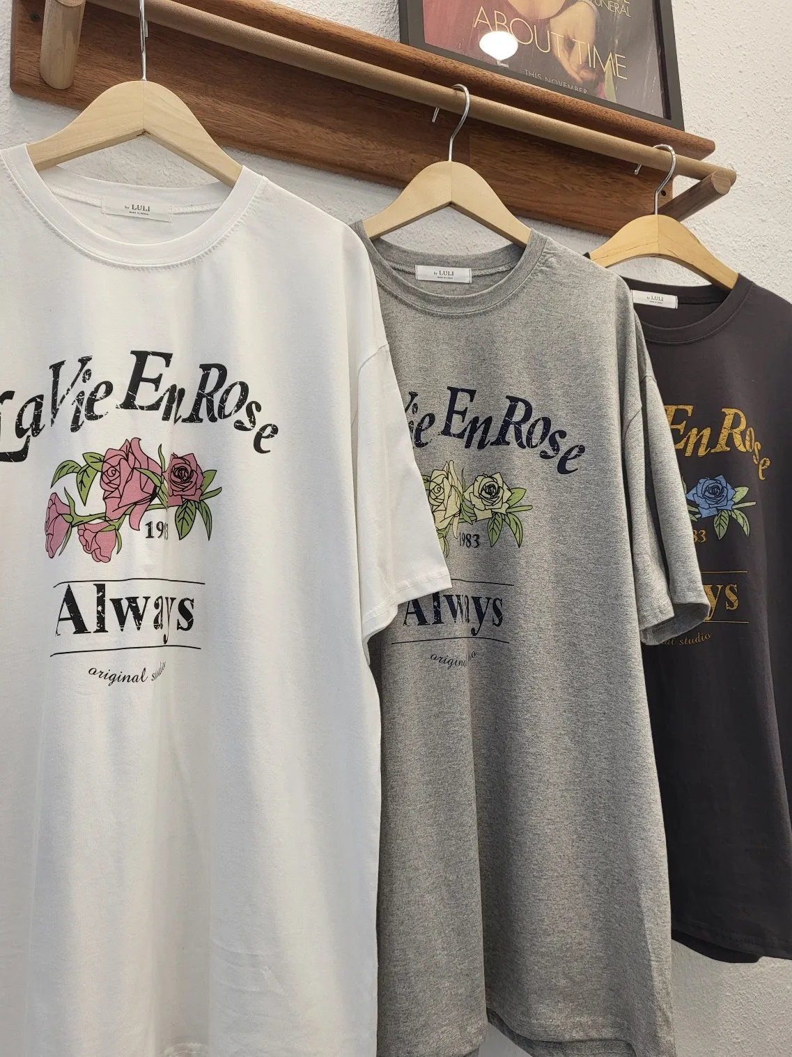 ローズプリントボクシー半袖Tシャツ | 詳細画像1