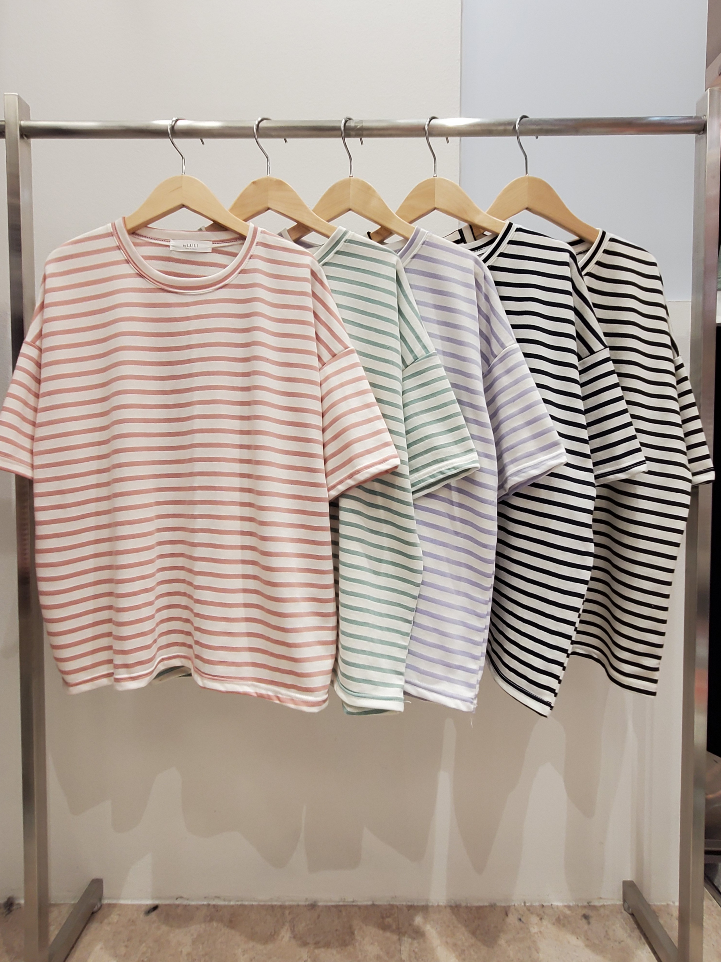 ドロップショルダーボーダー半袖Tシャツ | 詳細画像13
