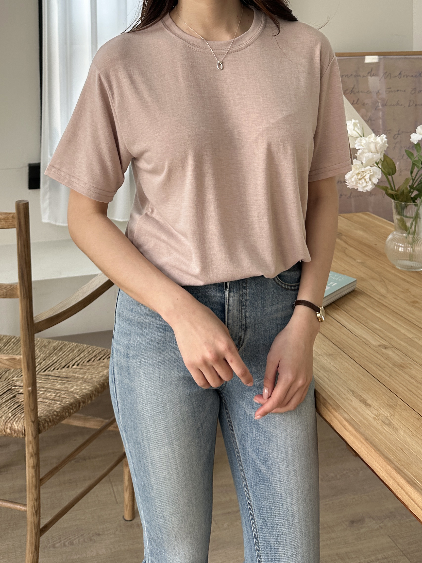 ラウンドネック半袖Tシャツ | 詳細画像3