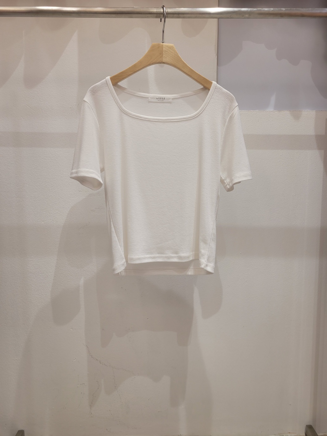 ワイドスクエアネック半袖クロップドTシャツ | 詳細画像12