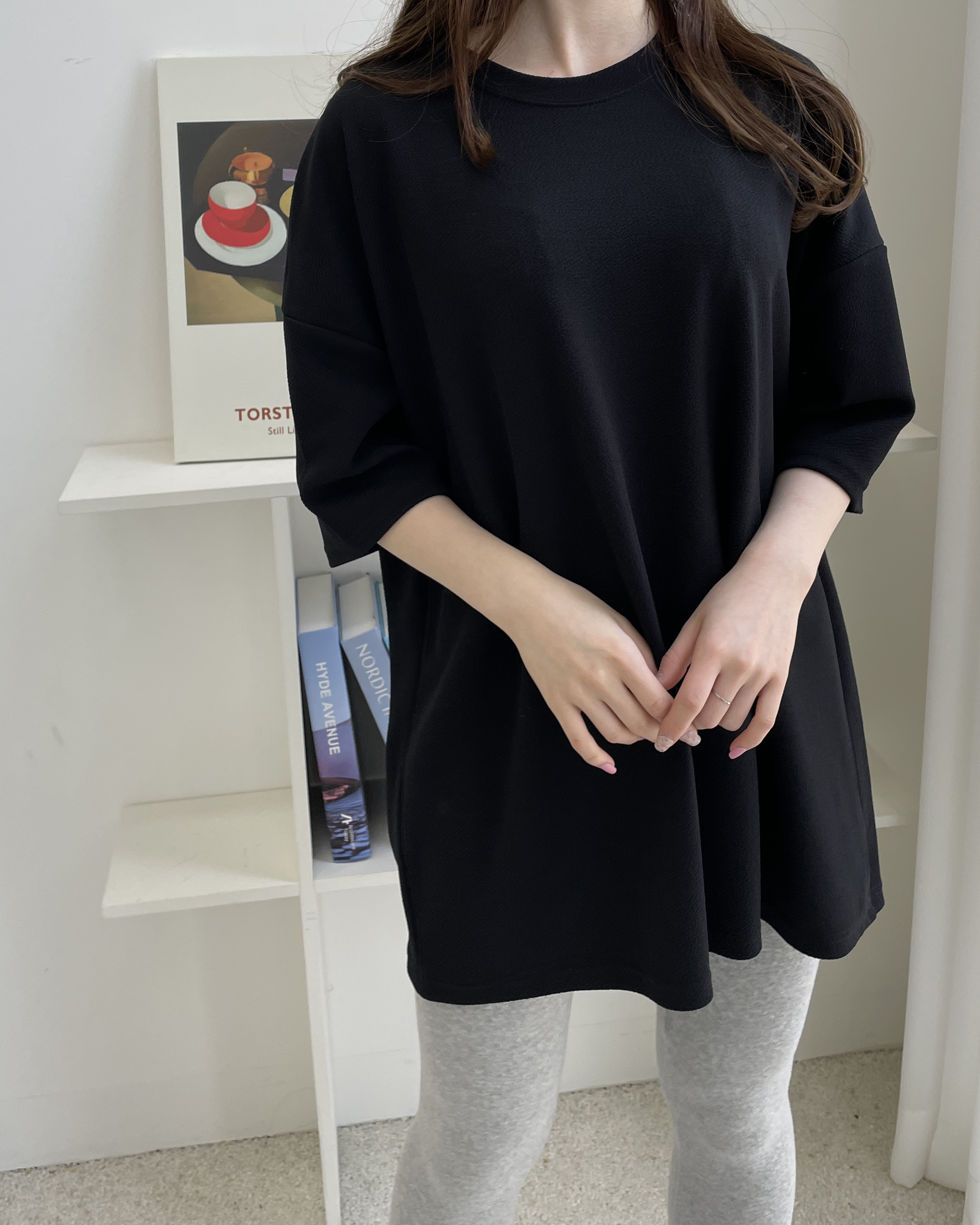 リンクルボクシー7分袖Tシャツ | 詳細画像5