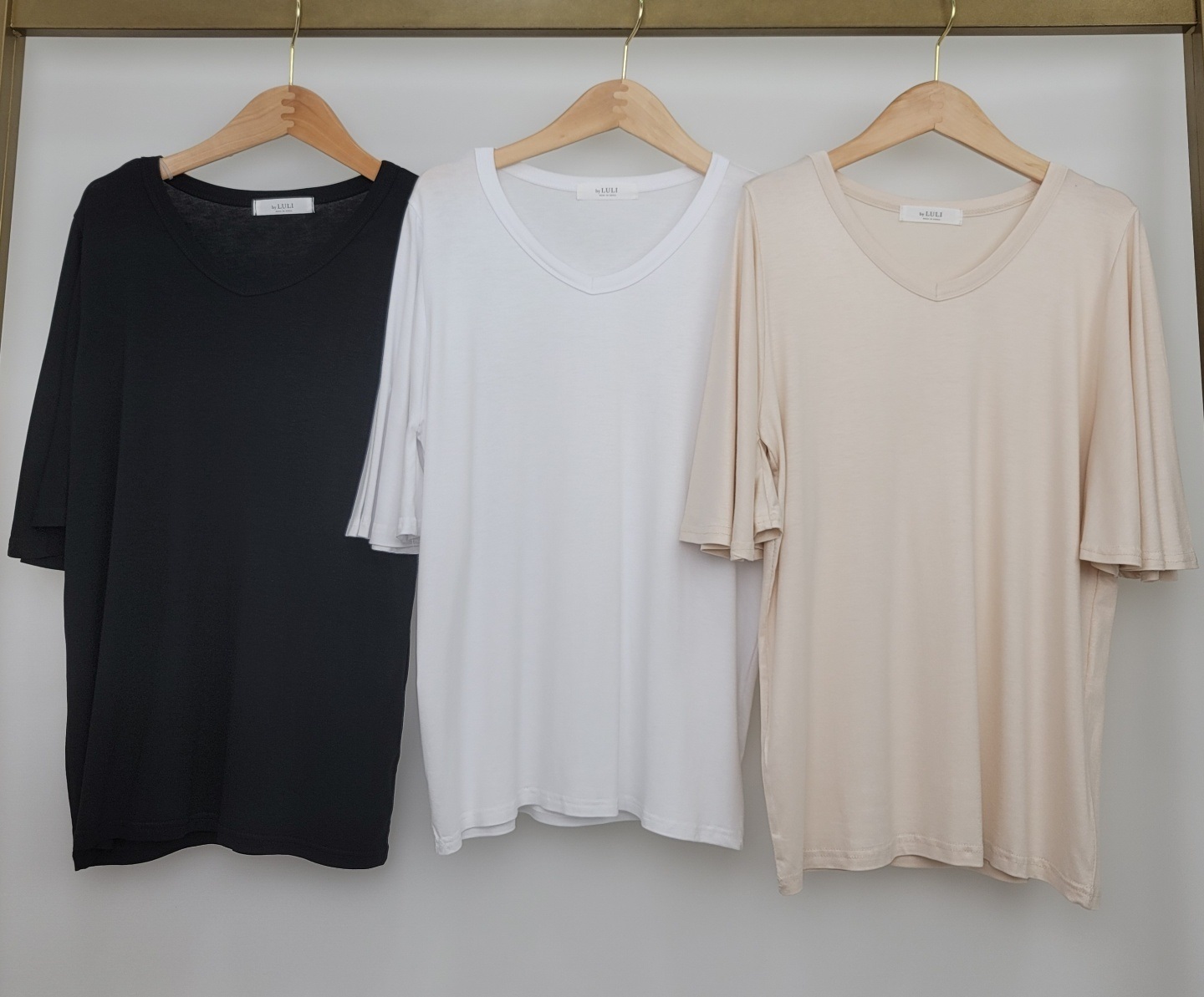 Vネックフレア半袖Tシャツ | 詳細画像9