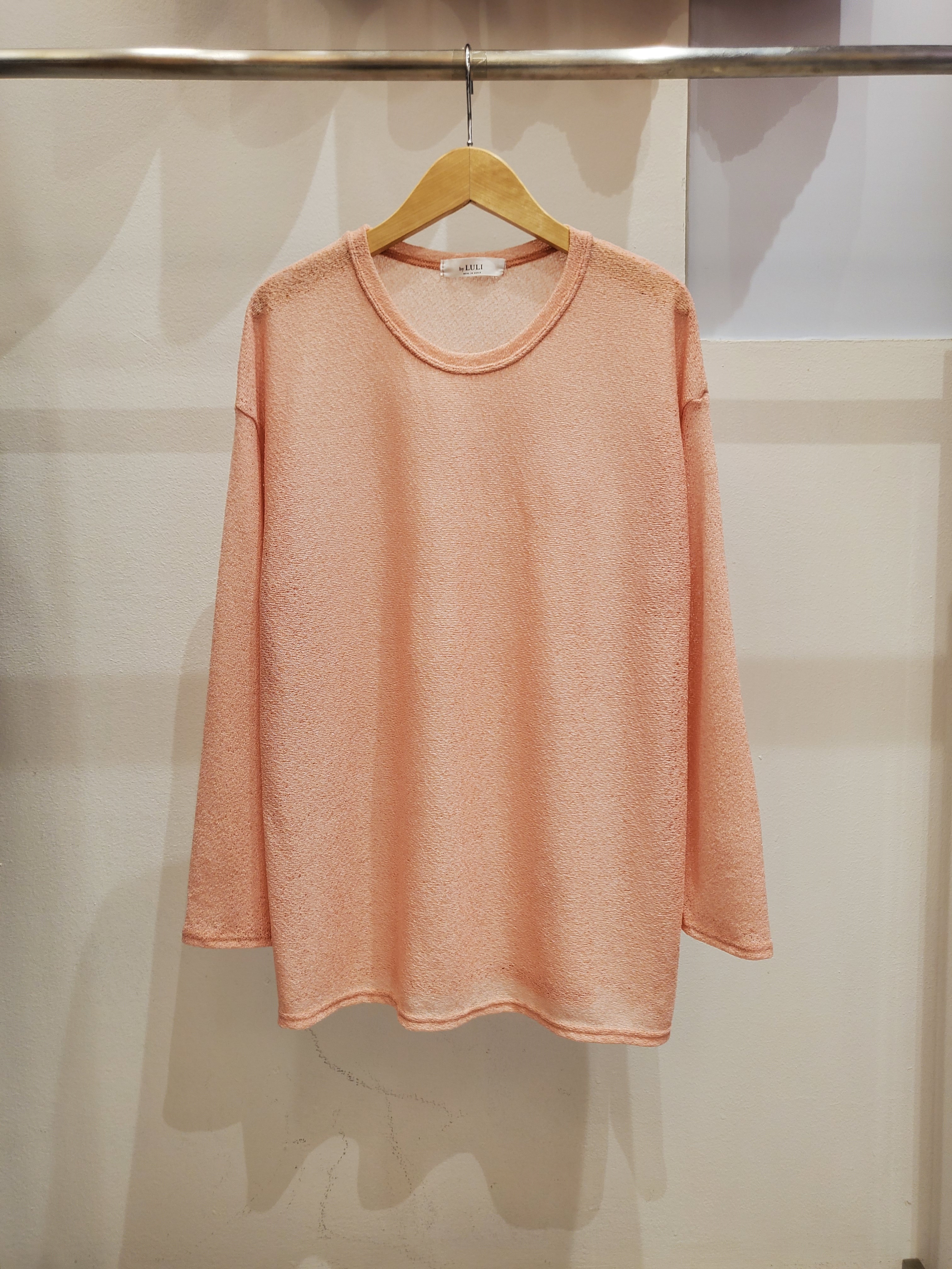 シースルー長袖ルーズTシャツ | 詳細画像13
