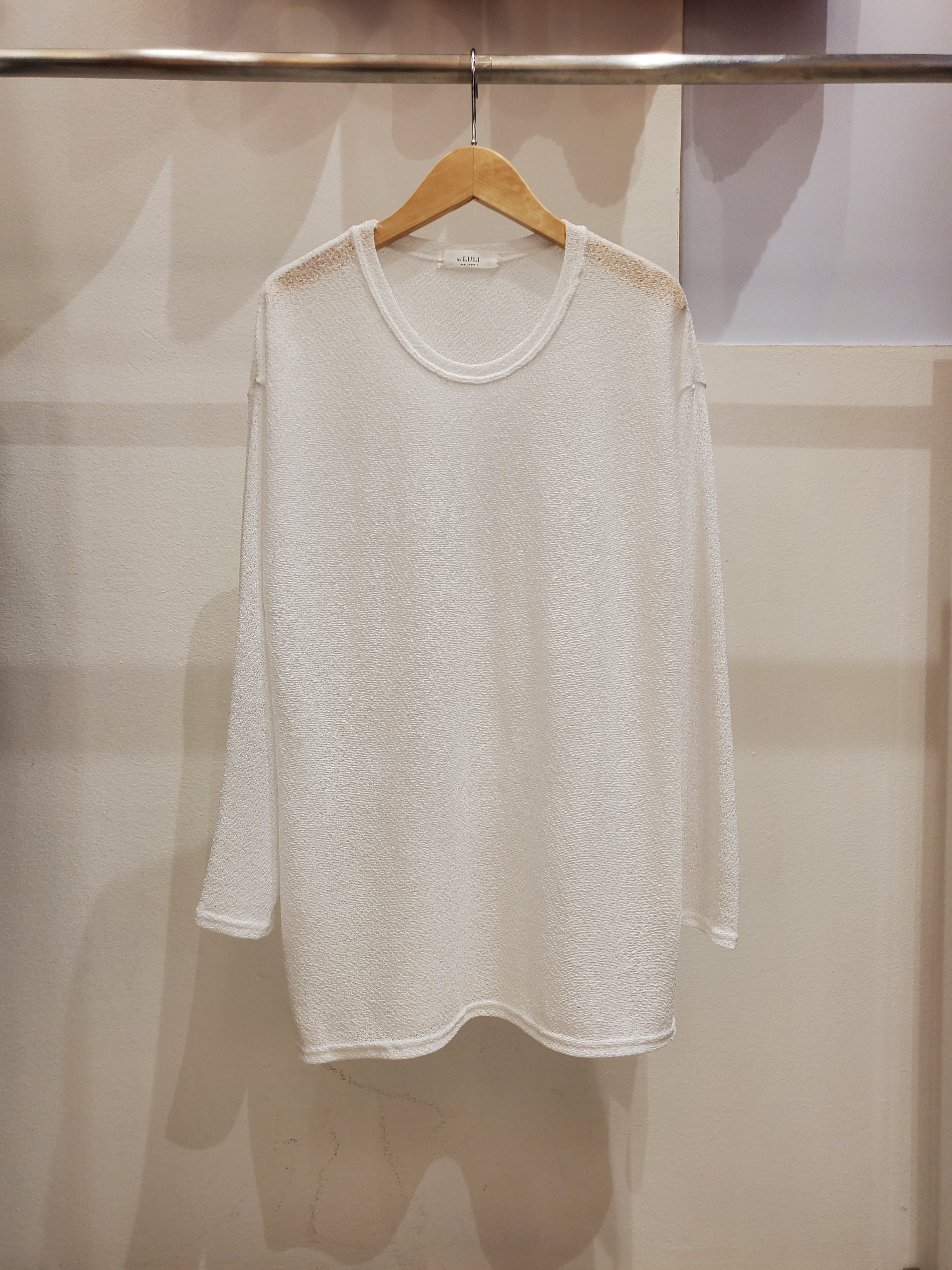 シースルー長袖ルーズTシャツ | 詳細画像11