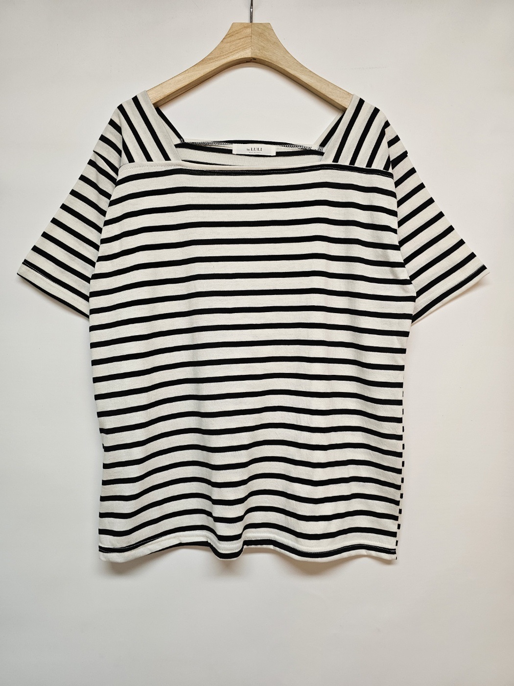スクエアネックボーダー半袖Tシャツ | 詳細画像11