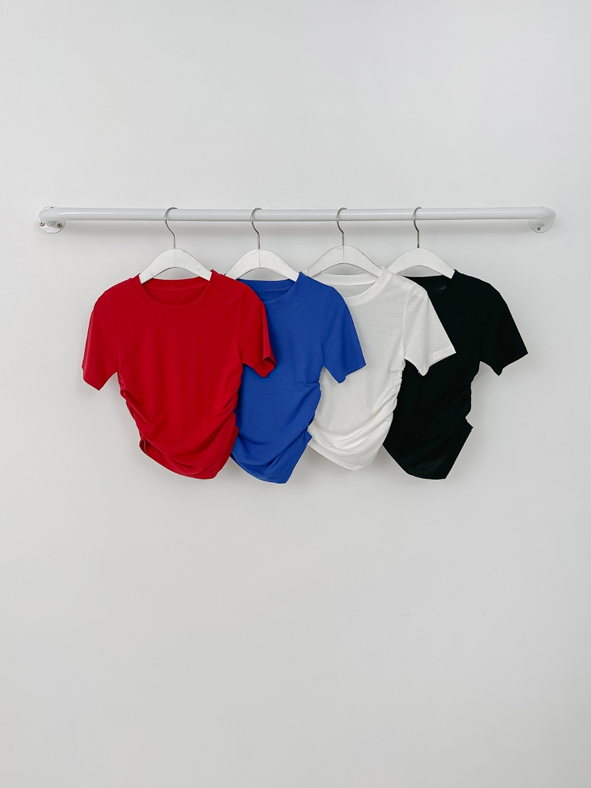 アンバランスシャーリングクロップド半袖Tシャツ | 詳細画像6