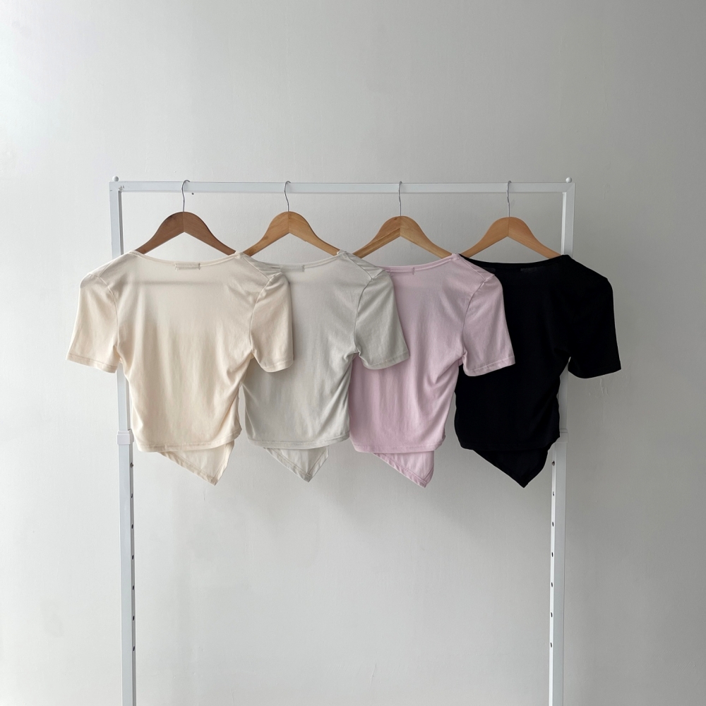 モダール混シアーストラップ半袖Tシャツ | 詳細画像28
