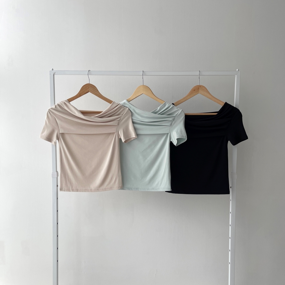 クロスオフショルギャザー半袖Tシャツ | 詳細画像24