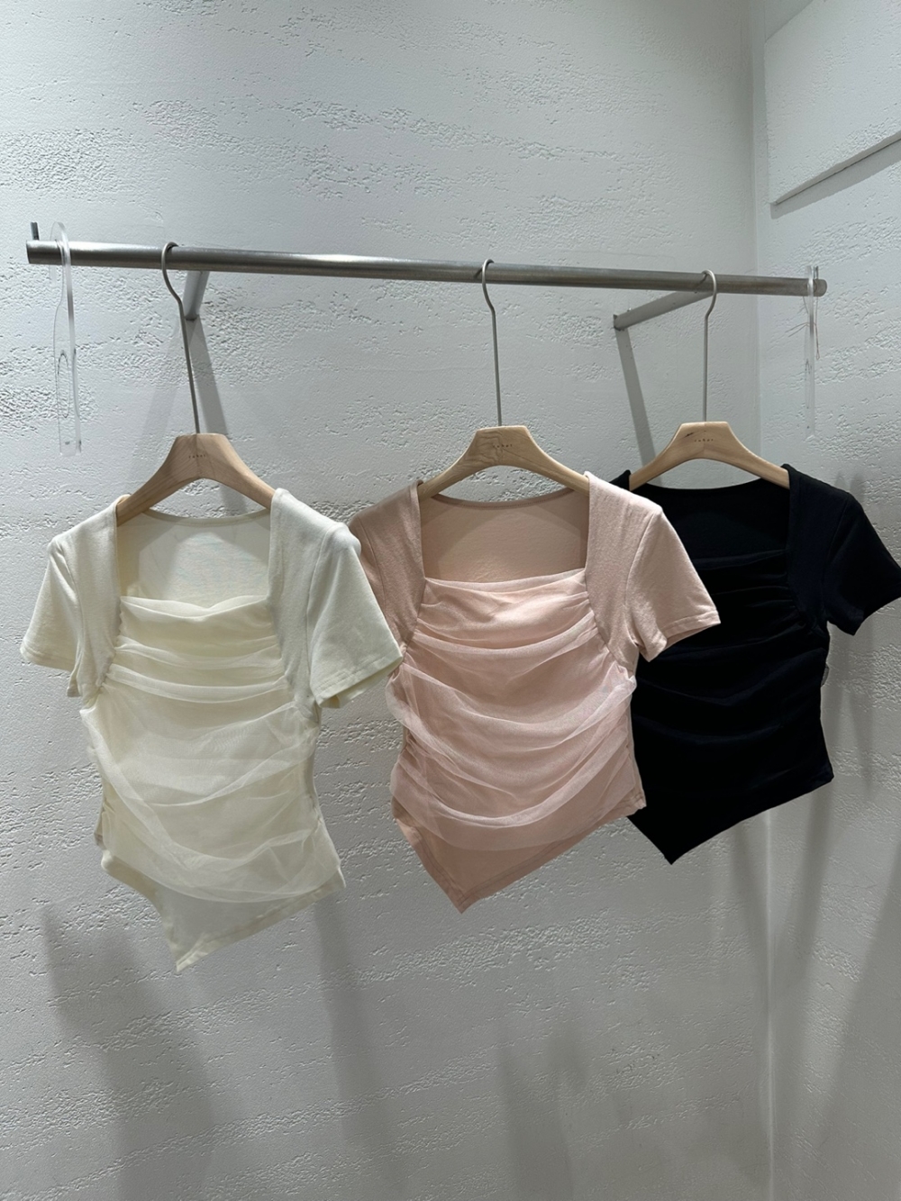 チュールスクエアアンバランス半袖Tシャツ | 詳細画像18