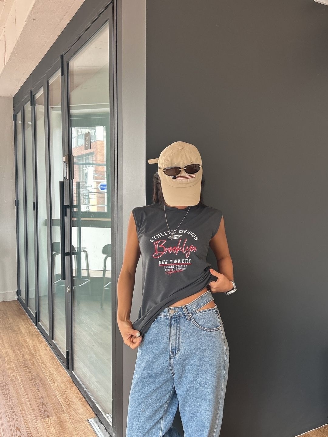 BrooklynプリントフレンチスリーブTシャツ | 詳細画像3