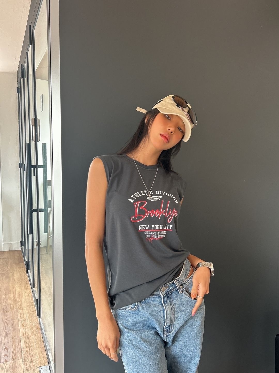 BrooklynプリントフレンチスリーブTシャツ | 詳細画像4
