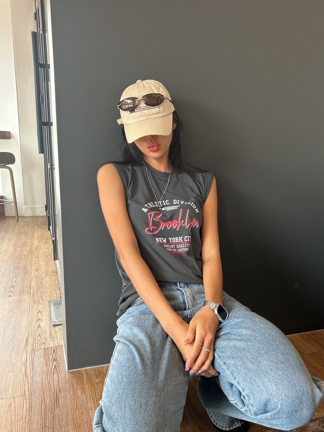 BrooklynプリントフレンチスリーブTシャツ | 詳細画像5