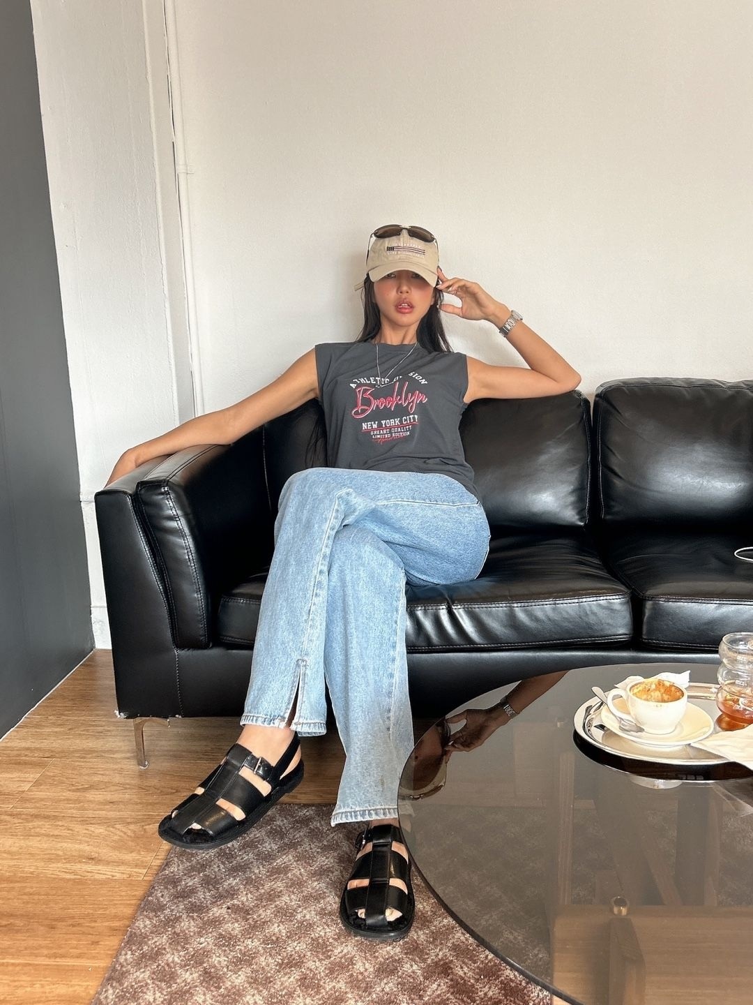BrooklynプリントフレンチスリーブTシャツ | 詳細画像8