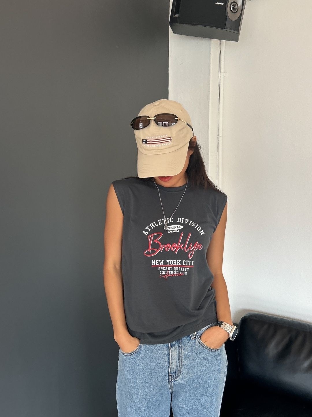 BrooklynプリントフレンチスリーブTシャツ | 詳細画像10