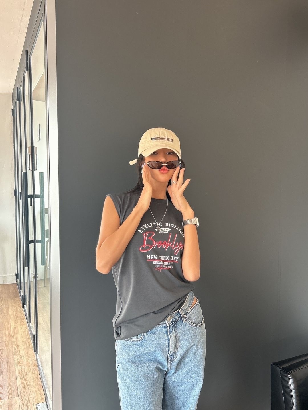 BrooklynプリントフレンチスリーブTシャツ | 詳細画像12