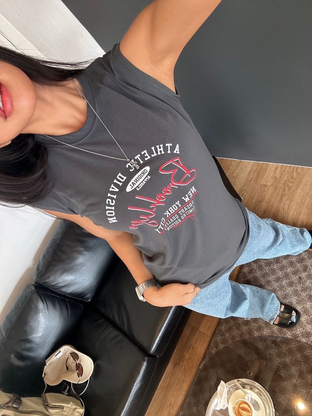 BrooklynプリントフレンチスリーブTシャツ | 詳細画像13