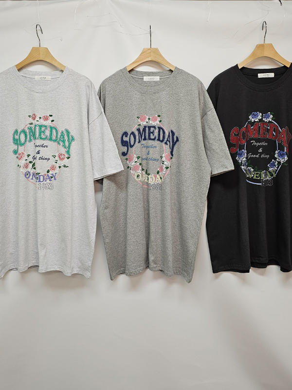 SOMEDAYローズプリント半袖Tシャツ | 詳細画像10