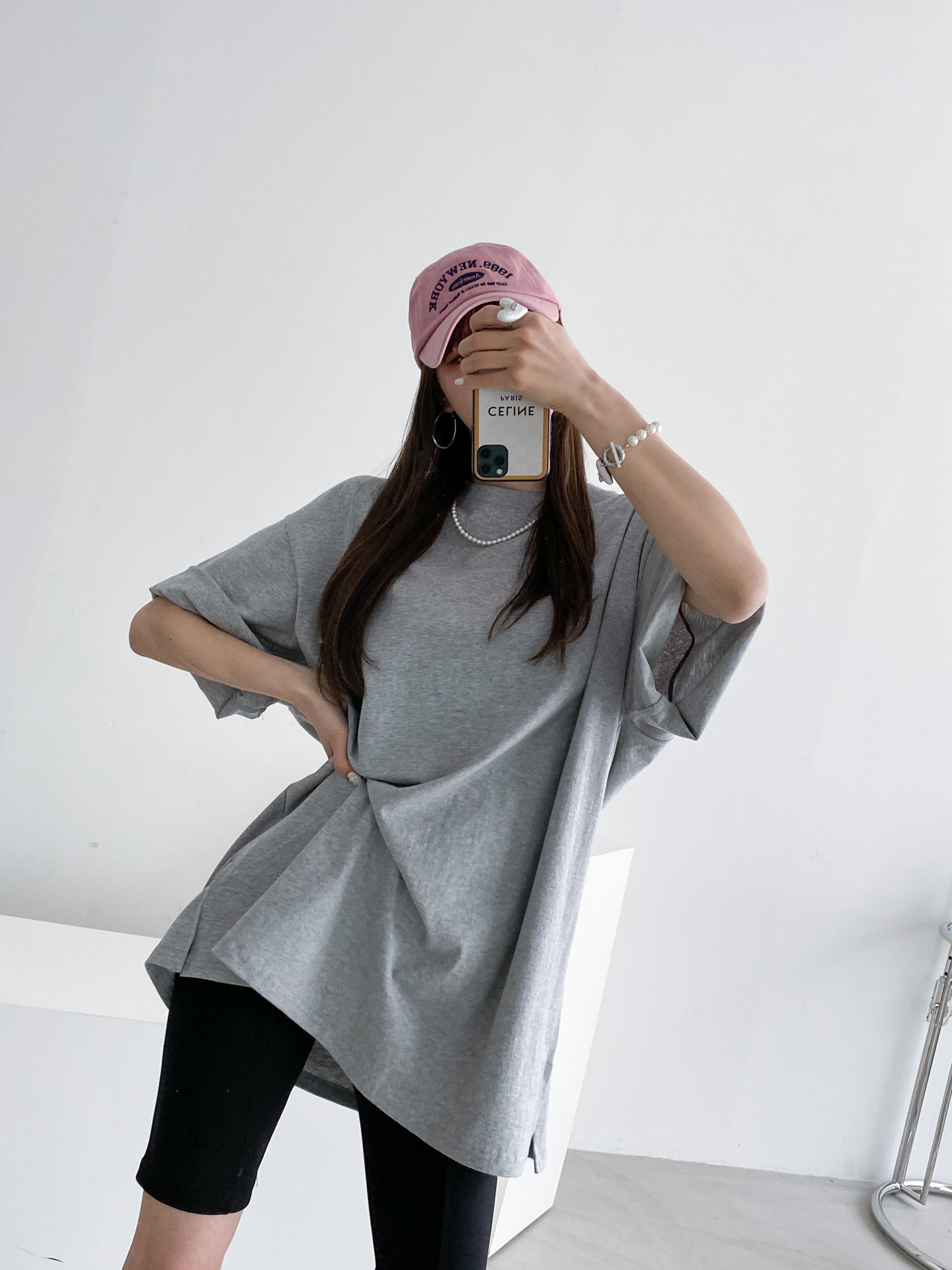 スリット7分袖ボクシーTシャツ | 詳細画像12