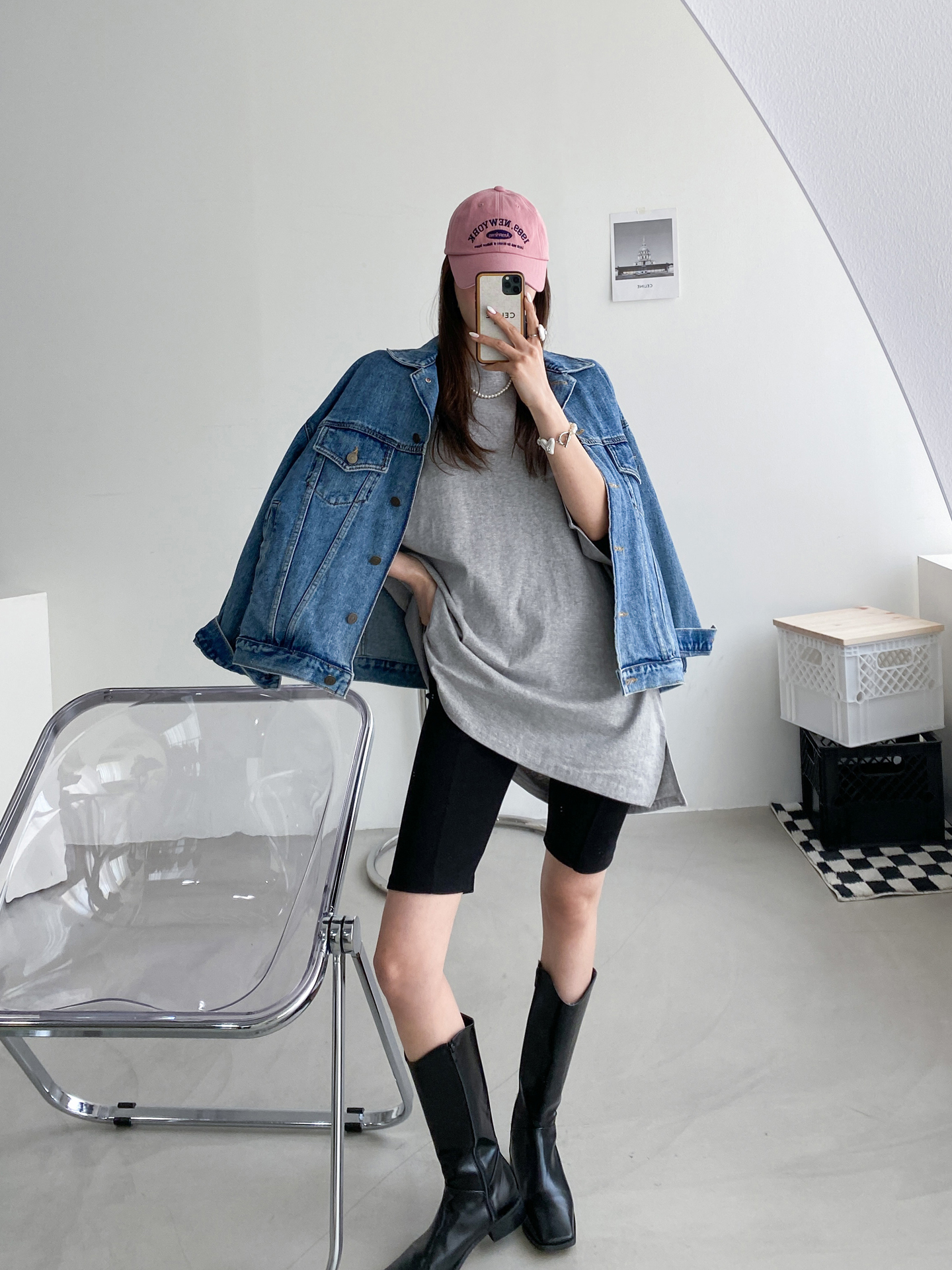 スリット7分袖ボクシーTシャツ | 詳細画像7