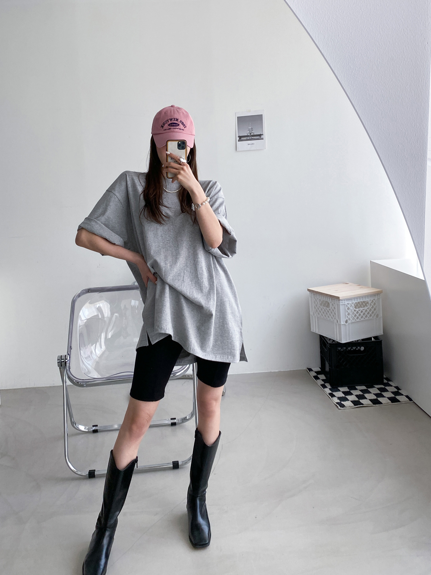 スリット7分袖ボクシーTシャツ | 詳細画像14