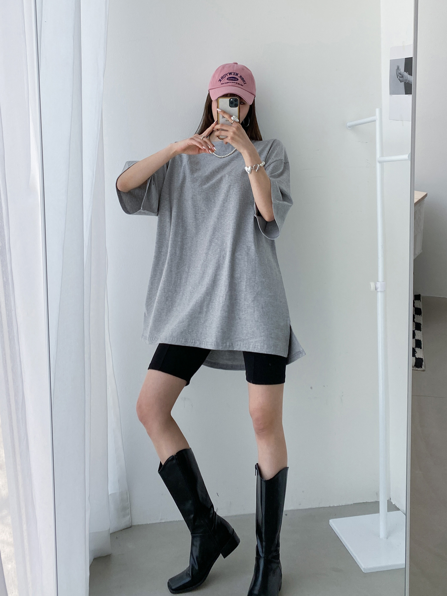 スリット7分袖ボクシーTシャツ | 詳細画像18