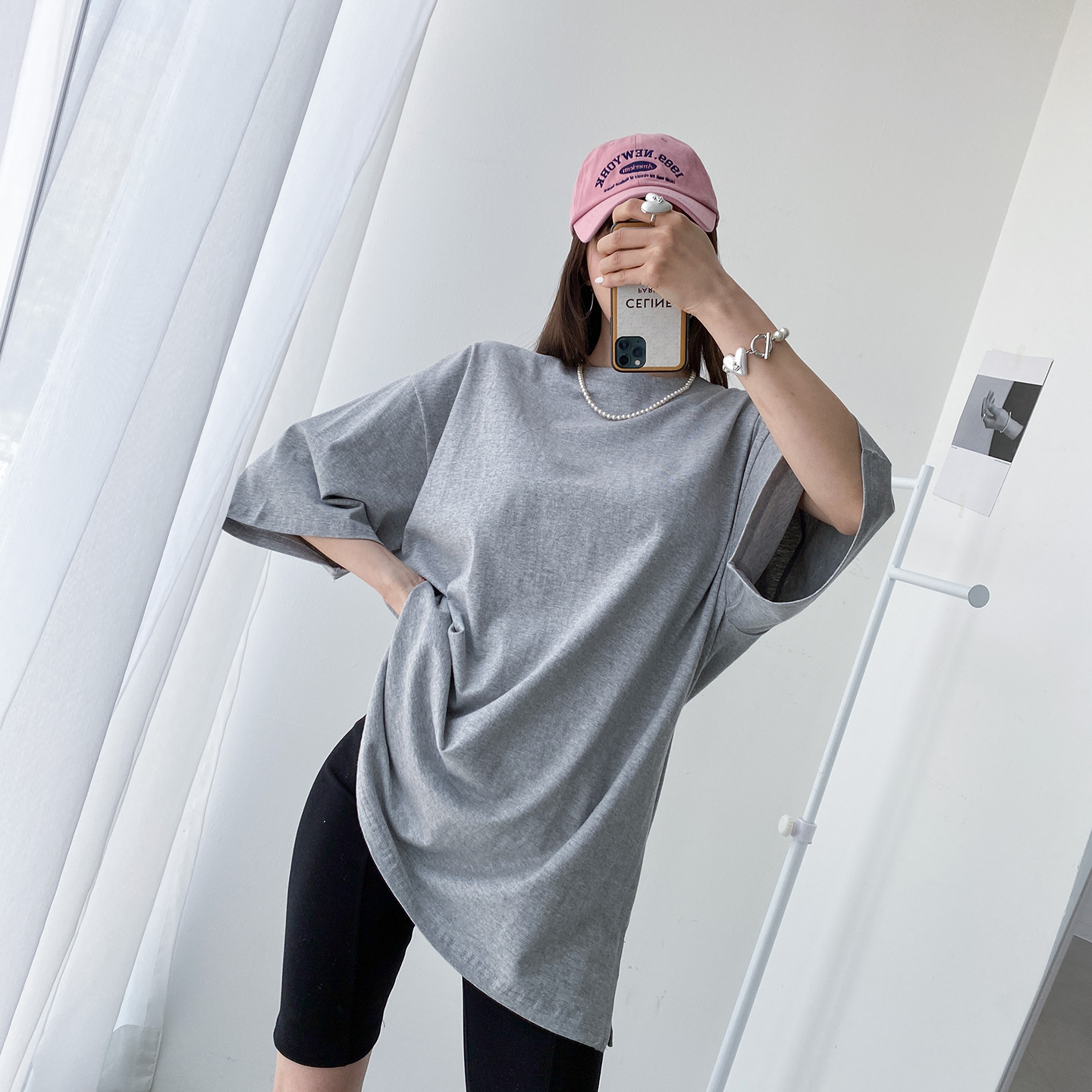 スリット7分袖ボクシーTシャツ | 詳細画像17