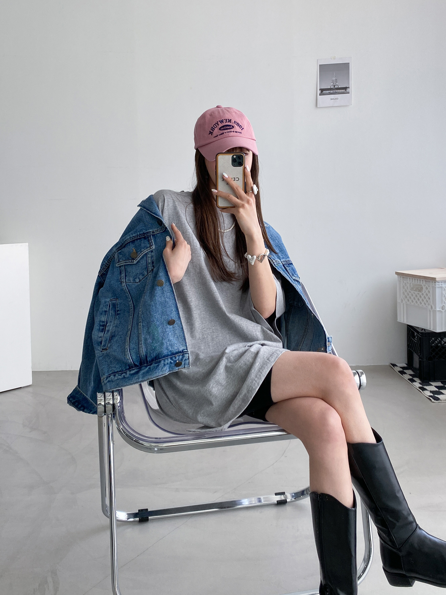 スリット7分袖ボクシーTシャツ | 詳細画像5