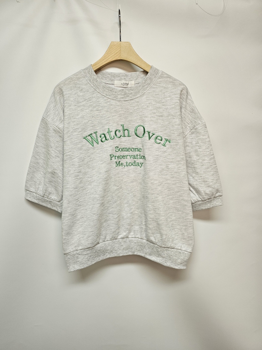 刺繍レタリングショート半袖スウェット | 詳細画像11