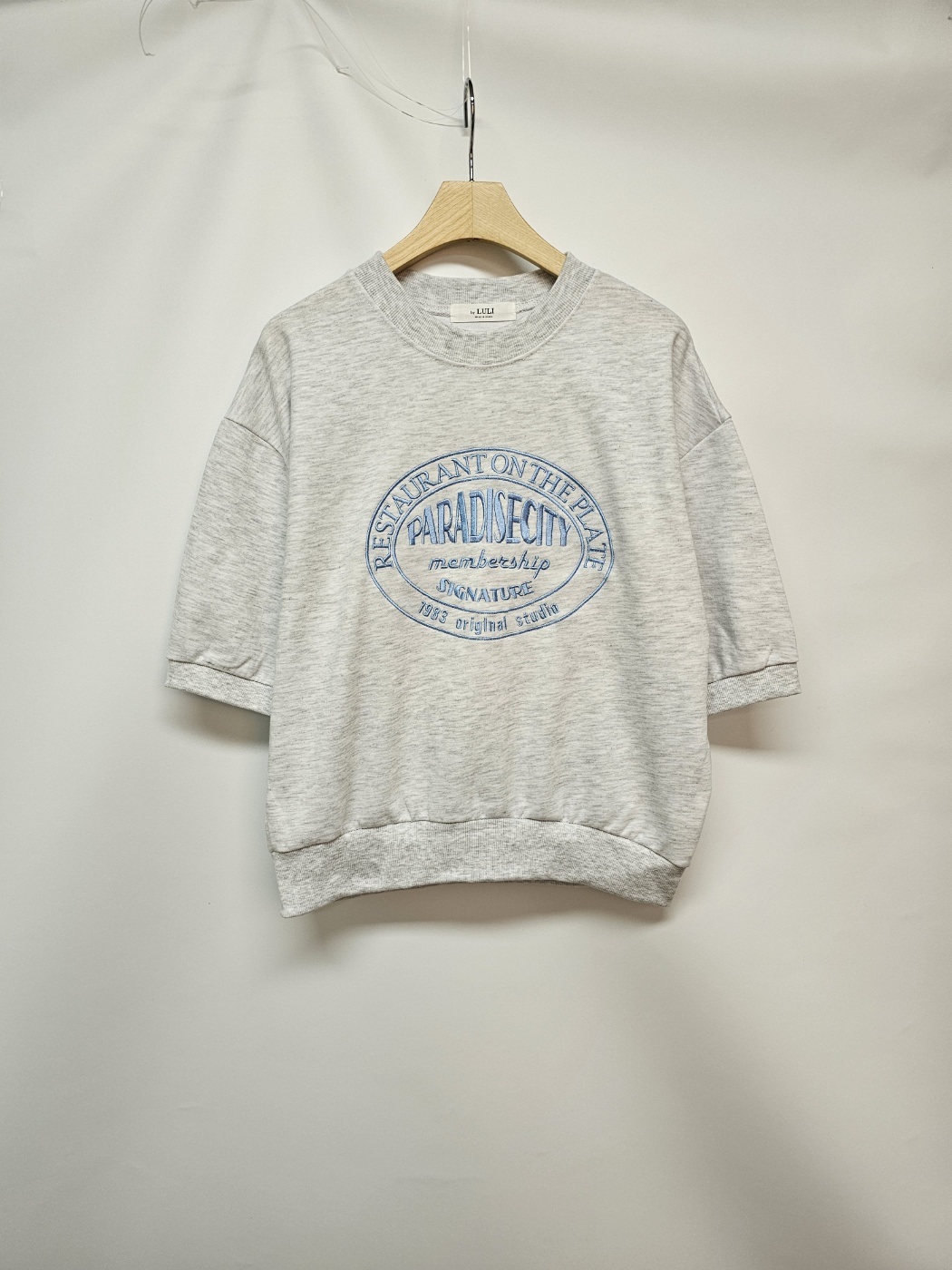 刺繍オーバルレタリング半袖スウェット | 詳細画像15