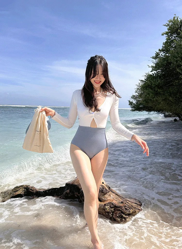 ツートーンカットバックリボン水着 | theclip | 詳細画像1